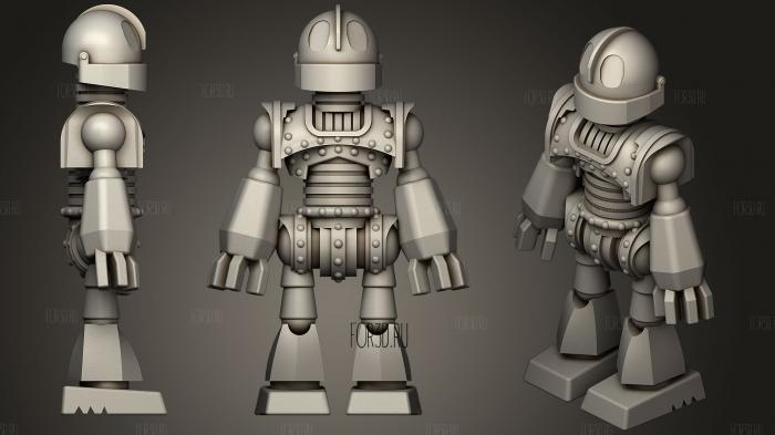 Baby Iron Giant stl model for CNC